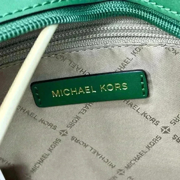 Michael Kors Shoulder Bag xchain Large Purse MK Signature Tote Fern Green - Picture 10 of 12